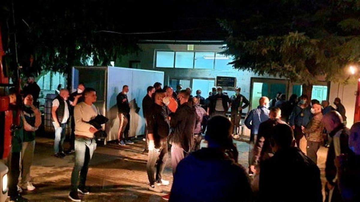 Пожар во болницата во Тетово