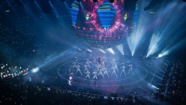 people watching concert during night time